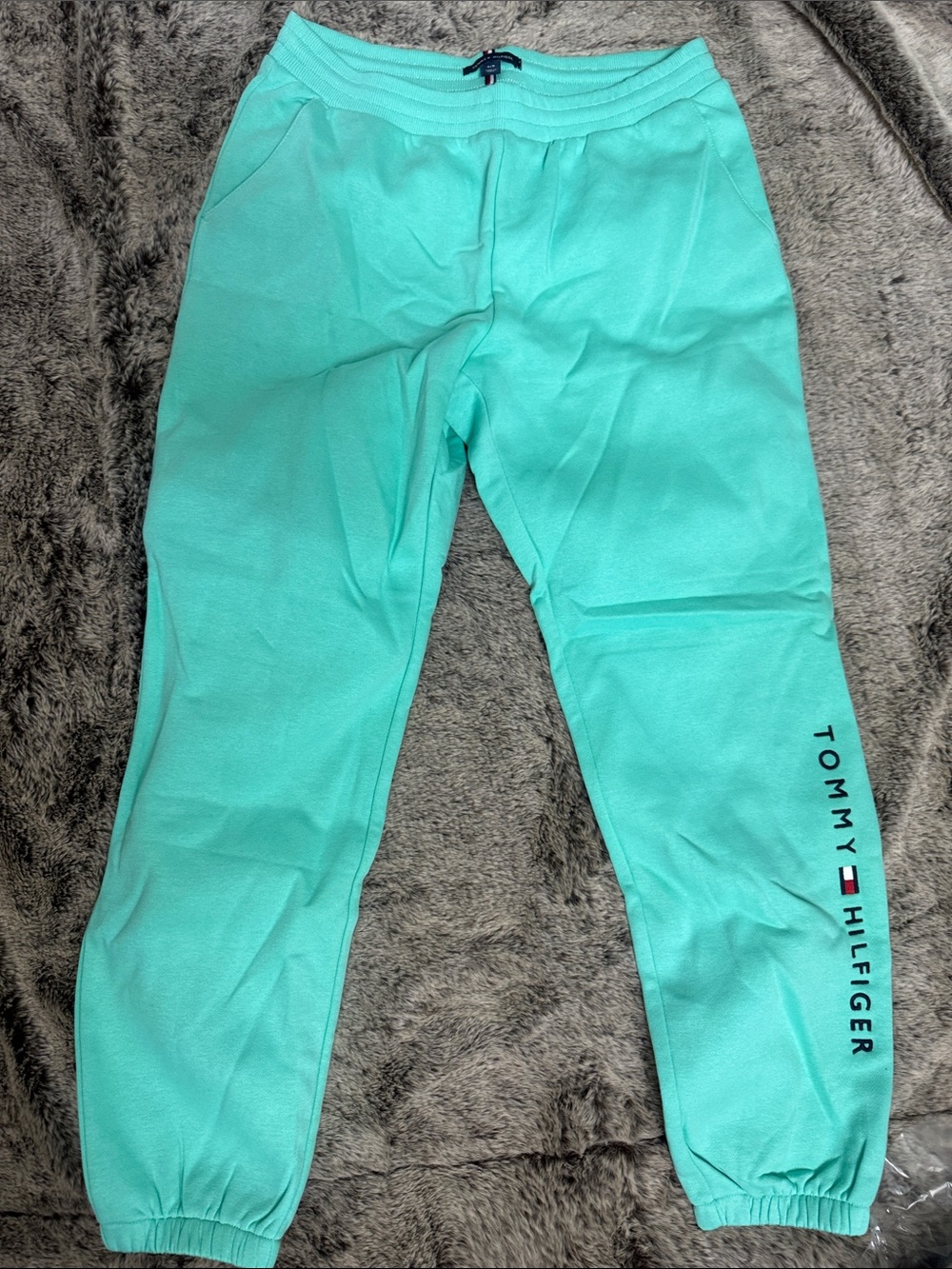 Tommy Hilfiger - Teal Cuffed Sweatpants